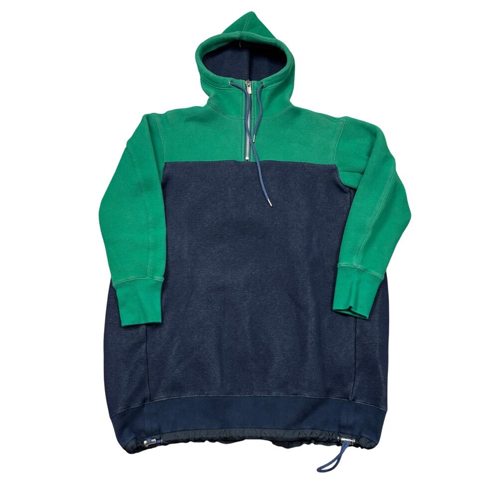 Sacai Colorblock Sponge Long Hoodie Men's 1 / Small Made in Japan 17-03382